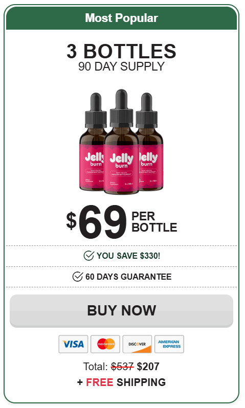 jellyburn 3 bottles price