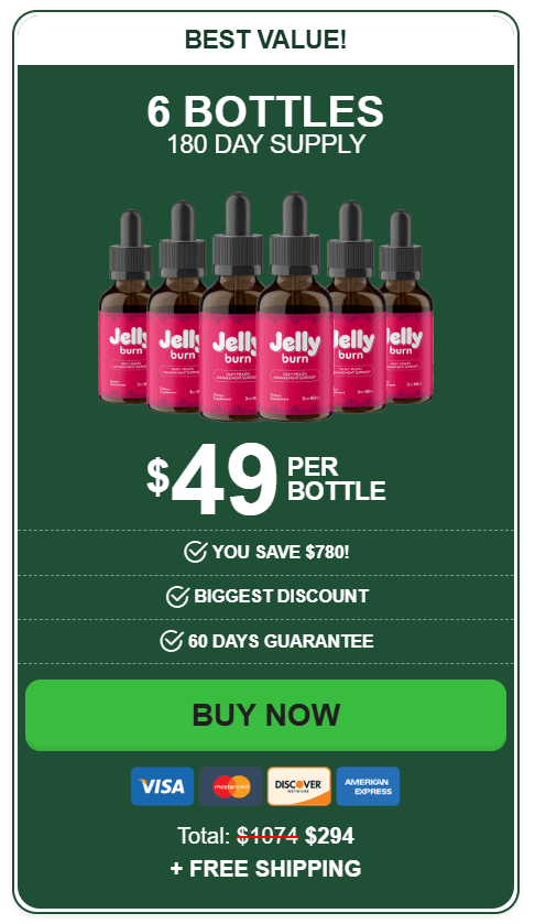 jellyburn 6 bottles price
